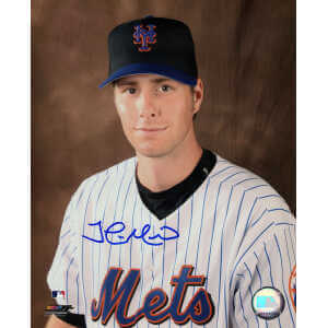 John Maine Signed New York Mets Studio Pose 8x10 Photo