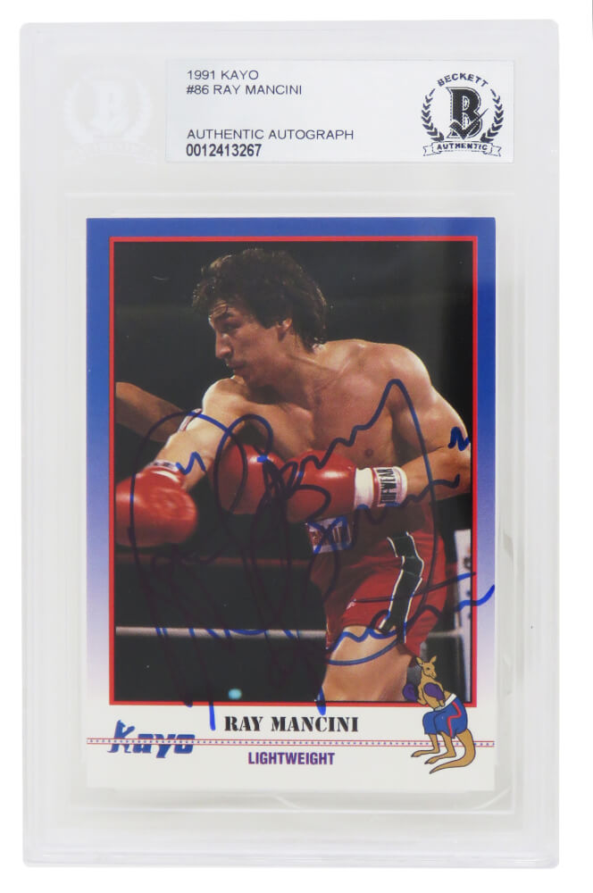 1991 kayo Boxing Card Ray(BOOM BOOM) Mancini Card #86 NM+ Condition Pack  Fresh