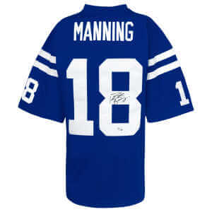 Peyton Manning Signed Indianapolis Colts Blue M&N 1998 Style NFL Legacy Premier Football Jersey - (Fanatics)