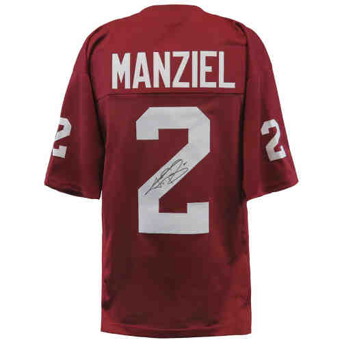 Johnny Manziel Signed Maroon Custom Football Jersey