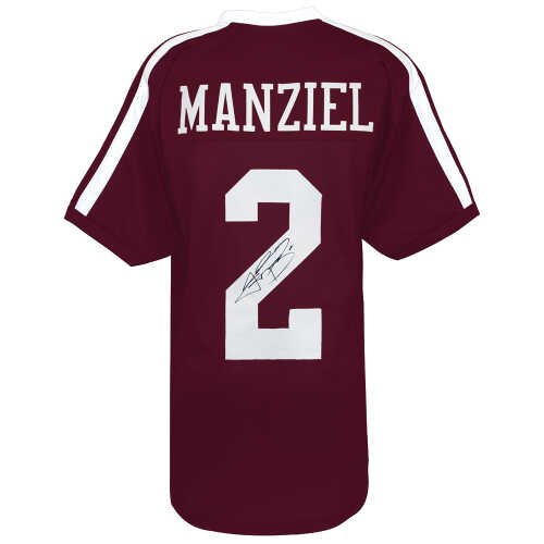 Johnny Manziel Signed Maroon Custom Football Jersey