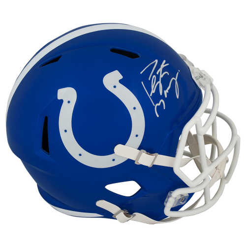 Peyton Manning Signed Indianapolis Colts FLASH Riddell Full Size Speed Replica Helmet - (Fanatics)