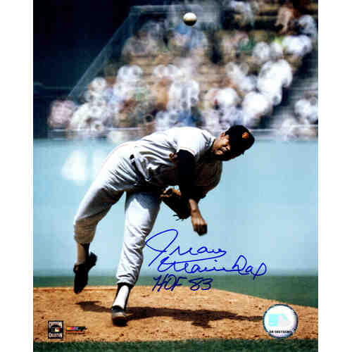 Juan Marichal Signed San Francisco Giants Pitching Action 8x10 Photo w/HOF'83