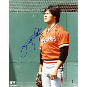 Tippy Martinez Signed Baltimore Orioles Warm Up 8x10 Photo