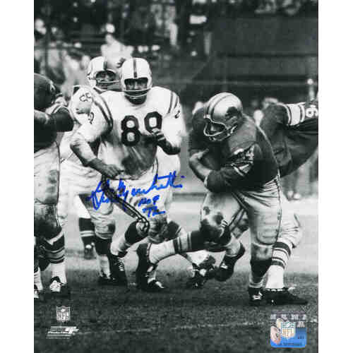 Gino Marchetti Signed Colts vs Lions B&W Action 8x10 Photo w/HOF'72