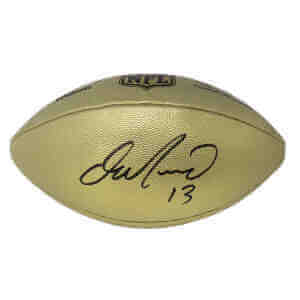 Dan Marino Signed Wilson Duke Gold Metallic NFL Full Size Replica Football