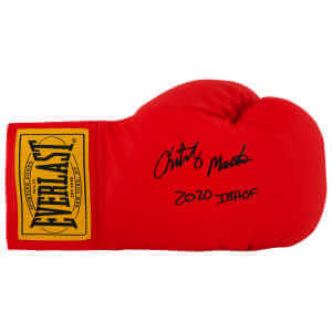 Christy Martin Signed Everlast Red Boxing Glove w/2020 IB HOF