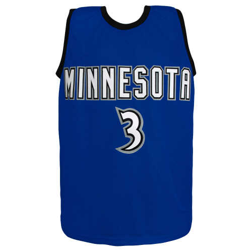 Stephon Marbury Signed Blue Throwback Custom Basketball Jersey - Image 3