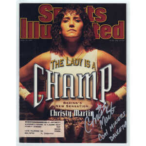 Christy Martin Signed Sports Illustrated April 4, 1996 Original Magazine w/Coal Miner's Daughter