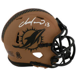 Dan Marino Signed Miami Dolphins Salute Riddell Speed Mini Helmet