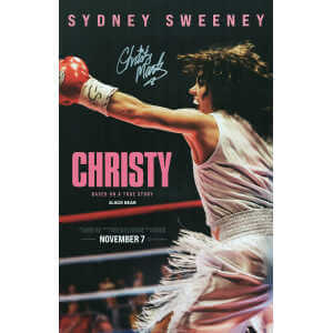 Christy Martin Signed Christy 11x17 Movie Poster