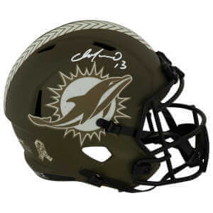 Dan Marino Signed Miami Dolphins Salute Riddell Full Size Speed Replica Helmet