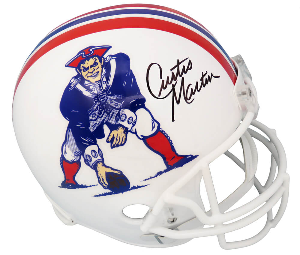 curtis martin autographed helmet