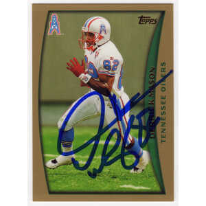 Derrick Mason Signed Houston Oilers 1998 Topps Football Trading Card #102