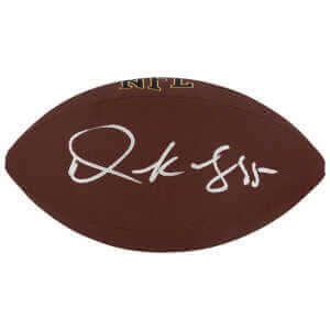 Derrick Mason Signed Wilson Super Grip Full Size NFL Football