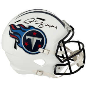 Derrick Mason Signed Tennessee Titans Riddell Full Size Speed Replica Helmet w/2x Pro Bowl