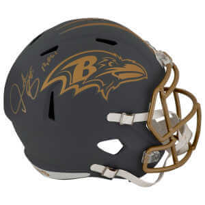 Derrick Mason Signed Baltimore Ravens SLATE Riddell Full Size Speed Replica Helmet w/10,061 Yards