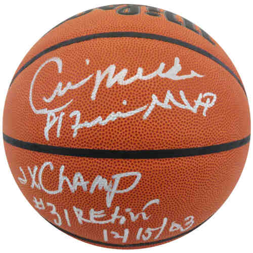 Cedric Maxwell Signed Wilson Indoor/Outdoor NBA Basketball w/81 Finals MVP, 2x NBA Champs, #31 Retired 12/15/03