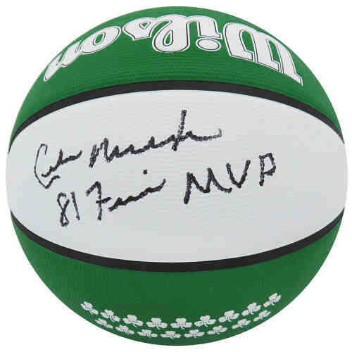 Cedric Maxwell Signed Wilson The City Boston Celtics Logo Basketball w/81 Finals MVP