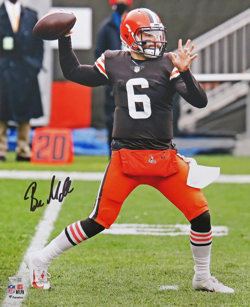 Baker Mayfield Signed Cleveland Browns Passing 16x20 Photo (Fanatics)