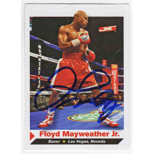 Floyd Mayweather Jr Signed 2012 Sports Illustrated Boxing Card #152