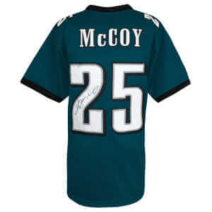 LeSean McCoy Signed Green Custom Football Jersey