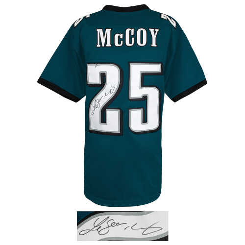LeSean McCoy Signed Green Custom Football Jersey - Image 2
