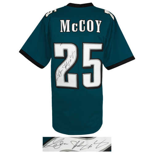 LeSean McCoy Signed Green Custom Football Jersey w/Shady - Image 2