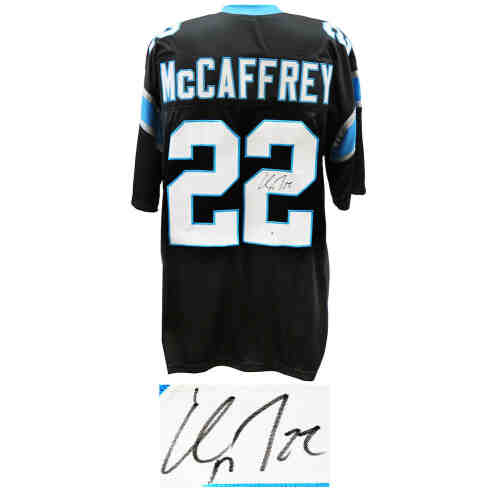 Christian McCaffrey Signed Custom Jersey - Beckett - Autographed w/Photo at  's Sports Collectibles Store