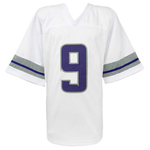 J.J. (JJ) McCarthy Signed White Alternate Custom Football Jersey - (Beckett) - Image 3