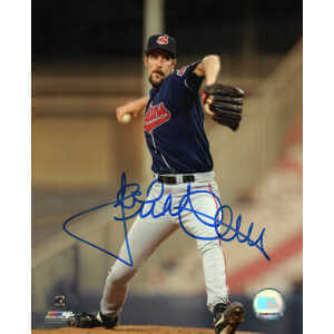 Jack McDowell Signed Cleveland Indians Pitching 8x10 Photo - (In Blue)