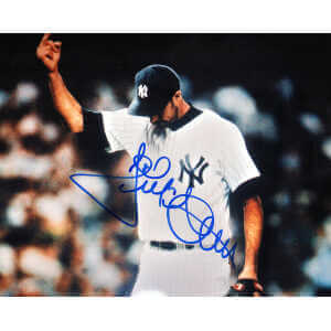 Jack McDowell Signed New York Yankees Walking Off Middle Finger 8x10 Photo