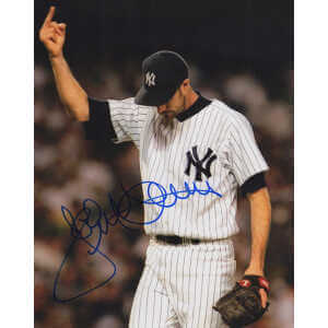 Jack McDowell Signed New York Yankees Middle Finger Walk Off 8x10 Photo