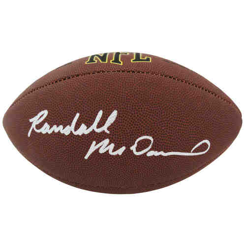 Randall McDaniel Signed Wilson Super Grip Full Size NFL Football