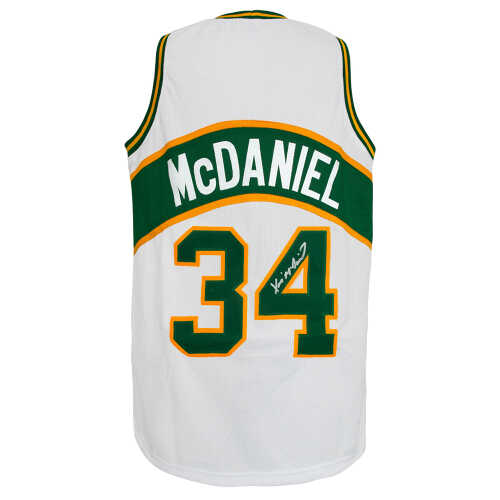 Xavier McDaniel Signed White Throwback Custom Basketball Jersey