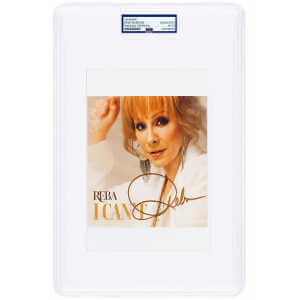 Reba McEntire Signed 'I Can't' 6x6 CD Insert (In Gold) - (PSA Encapsulated)