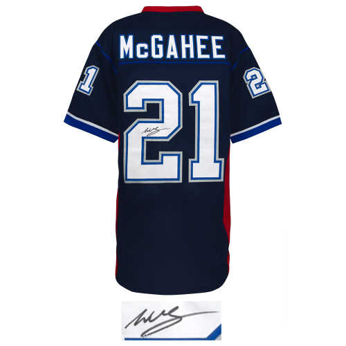 Willis McGahee Signed Navy Blue Custom Football Jersey - Image 2