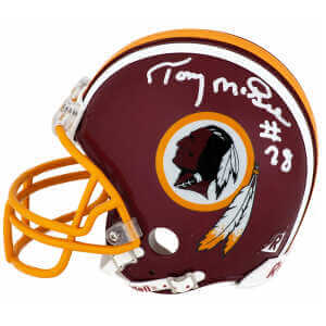 Tony McGee Signed Washington Throwback Riddell (VSR4) Mini Helmet
