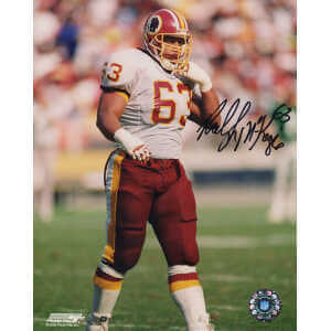 Raleigh McKenzie Signed Washington Football Team White Jersey 8x10 Photo