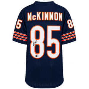 Dennis McKinnon Signed Navy Custom Football Jersey w/SB XX - (Beckett)