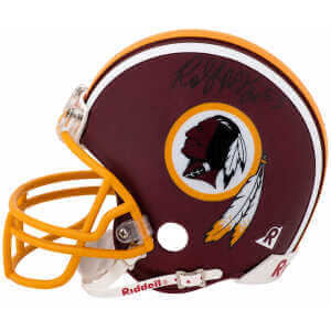 Raleigh McKenzie Signed Washington Throwback Riddell (VSR4) Mini Helmet - (In Black)