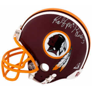 Raleigh McKenzie Signed Washington Throwback Riddell (VSR4) Mini Helmet - (In Silver)