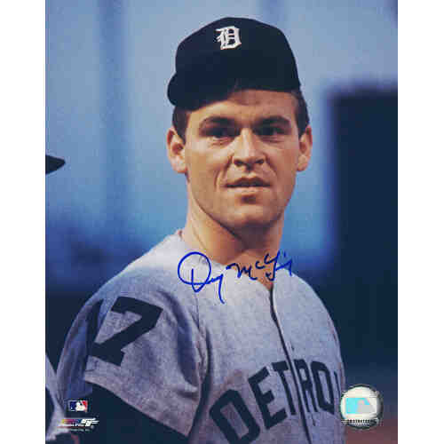 Denny McLain Signed Detroit Tigers Head Shot Close Up 8x10 Photo