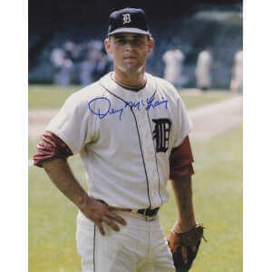 Denny McLain Signed Detroit Tigers Warm Up Pose 8x10 Photo