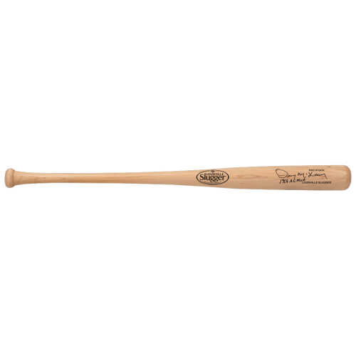 Denny McLain Signed Louisville Slugger Blonde Baseball Bat w/68 AL MVP