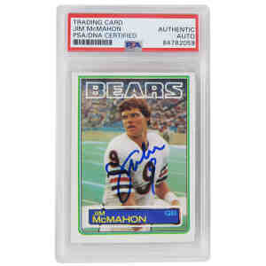 Jim McMahon Chicago Bears Signed 16