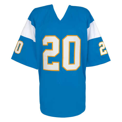 Natrone Means Signed Powder Blue Custom Football Jersey - (Beckett) - Image 3