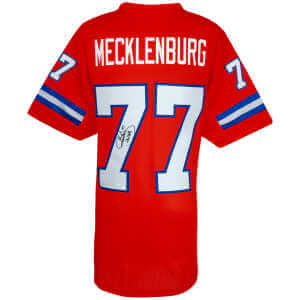Karl Mecklenburg Signed Orange Custom Football Jersey