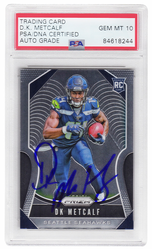 2019 PANINI SELECT SILVER PRIZM DK METCALF #207 ROOKIE SEAHAWKS PSA GEM MT  10 51674930