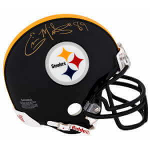 Ernie Mills Signed Pittsburgh Steelers Riddell (VSR4) Mini Helmet